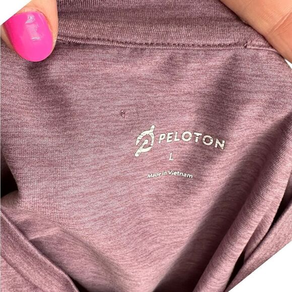 Mens Peloton Heather Purple Classic Fit Short Sleeve Tee - Picture 6 of 6